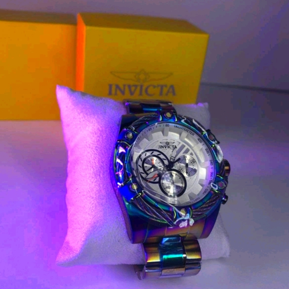 Invicta Bolt Iridescent chronograph watch